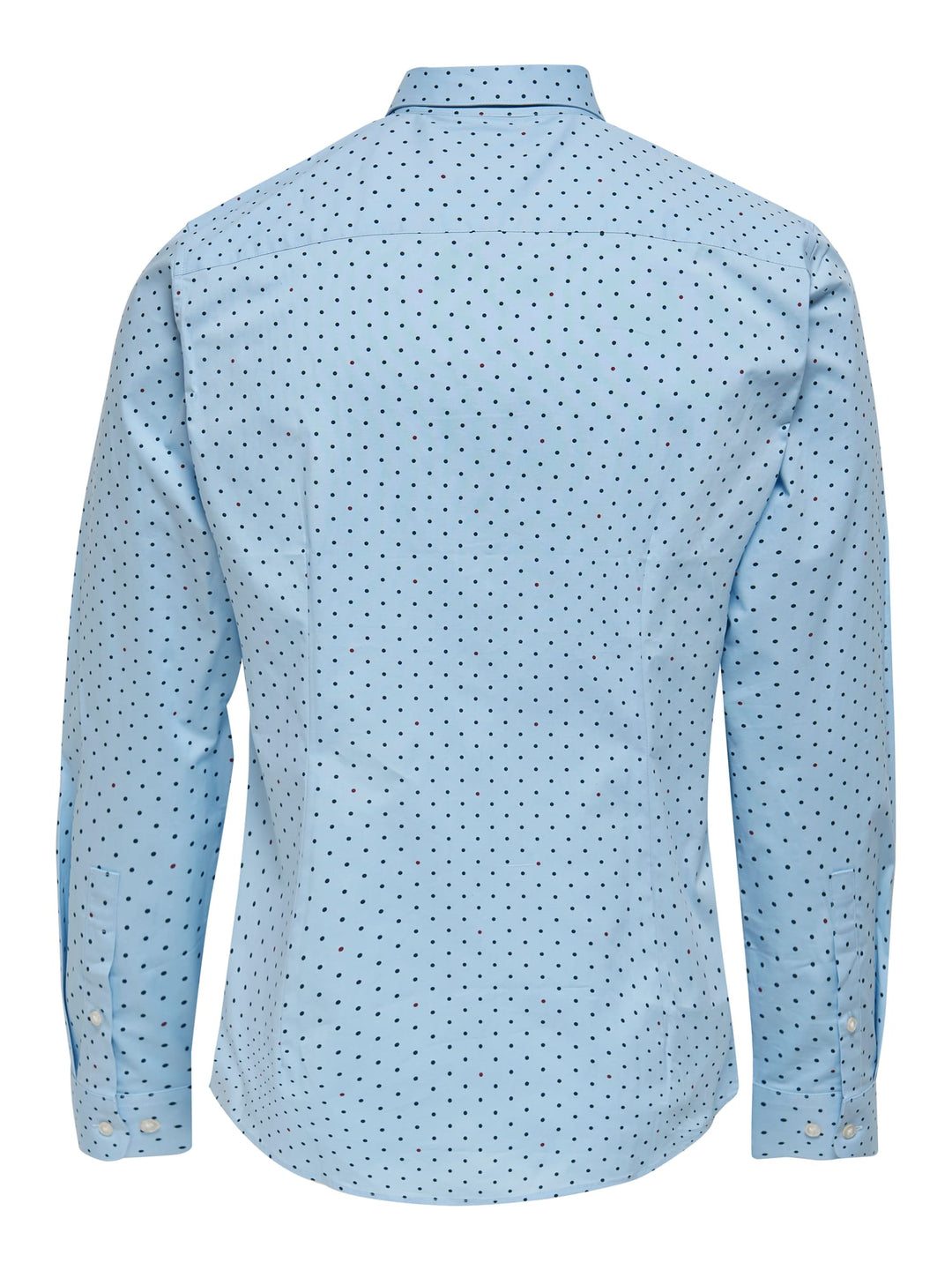 ONLY & SONS ONSBART LIFE LS ORGANIC DOT SHIRT – heren t-shirt - Lichtblauw