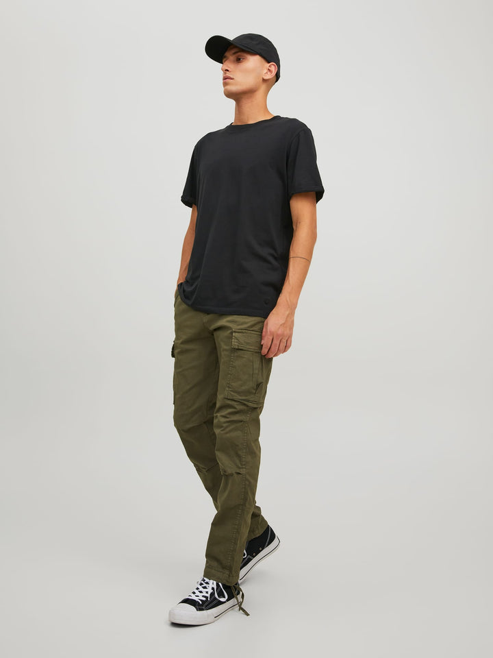 Jack & Jones Stace cargo broek army – heren - L32