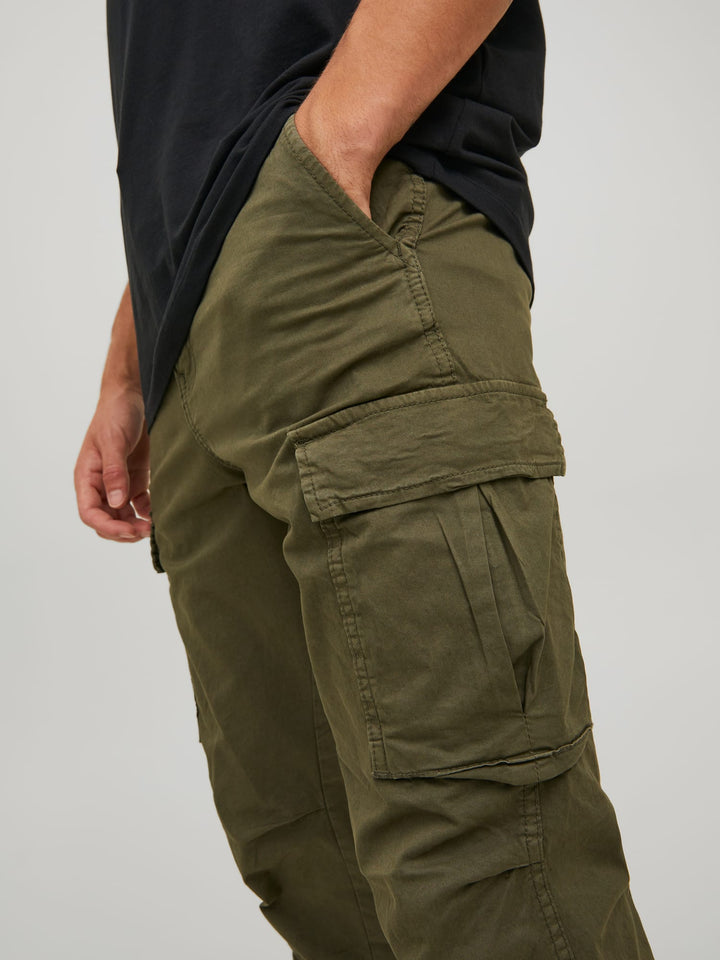 Jack & Jones Stace cargo broek army – heren - L32