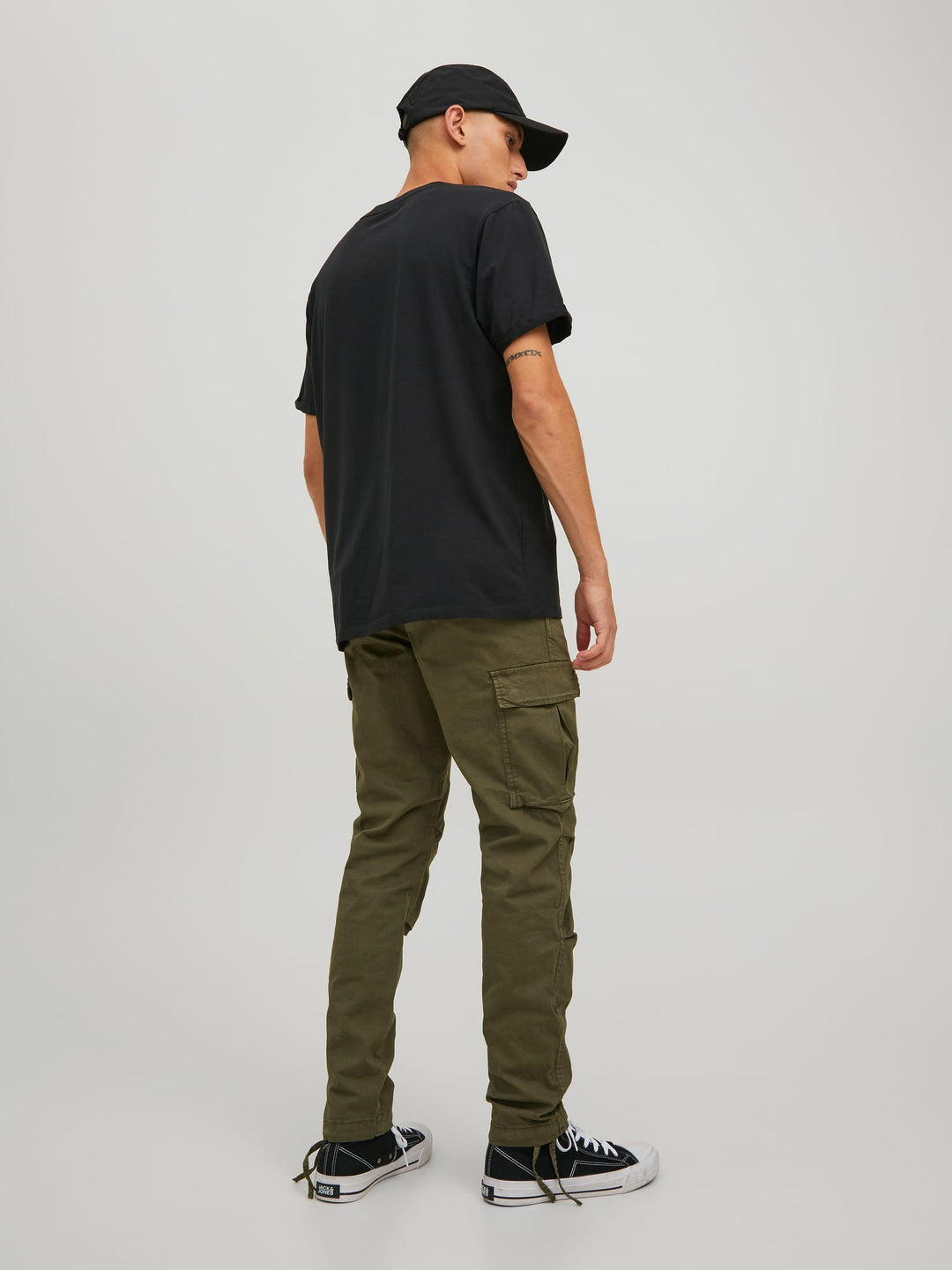 Jack & Jones Stace cargo broek army – heren - L32