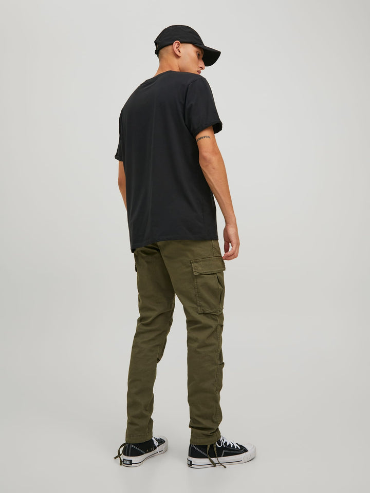 Jack & Jones Stace cargo broek army – heren - L32