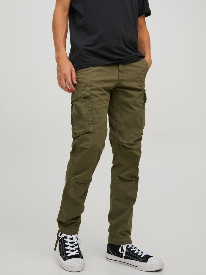 Jack & Jones Stace cargo broek army – heren - L32