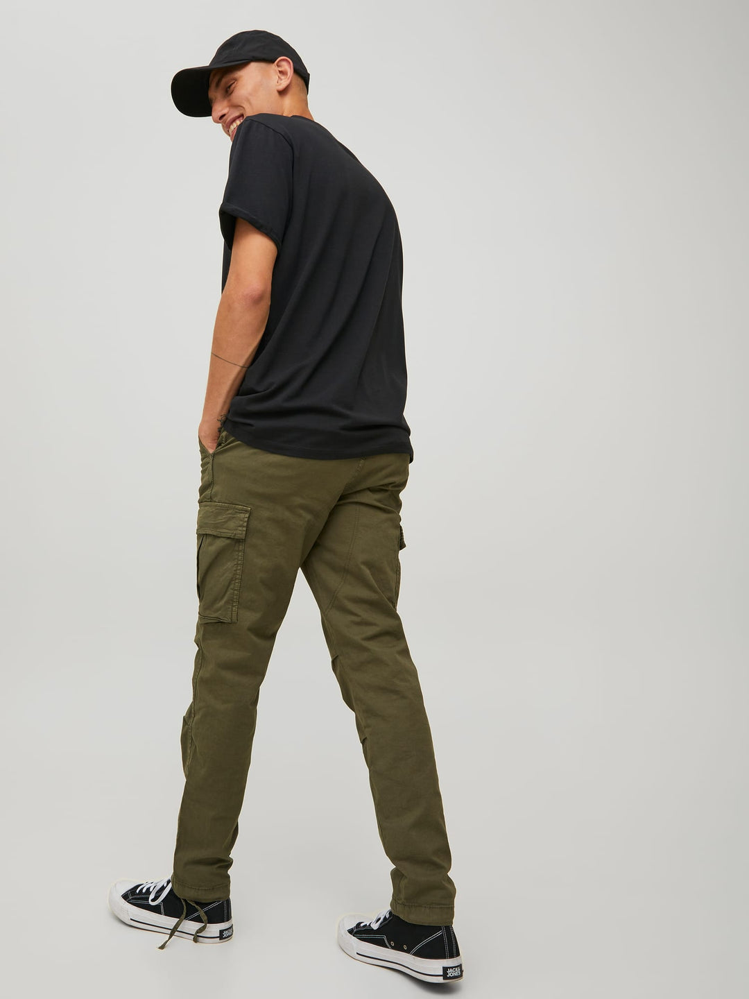 Jack & Jones Stace cargo broek army – heren - L32