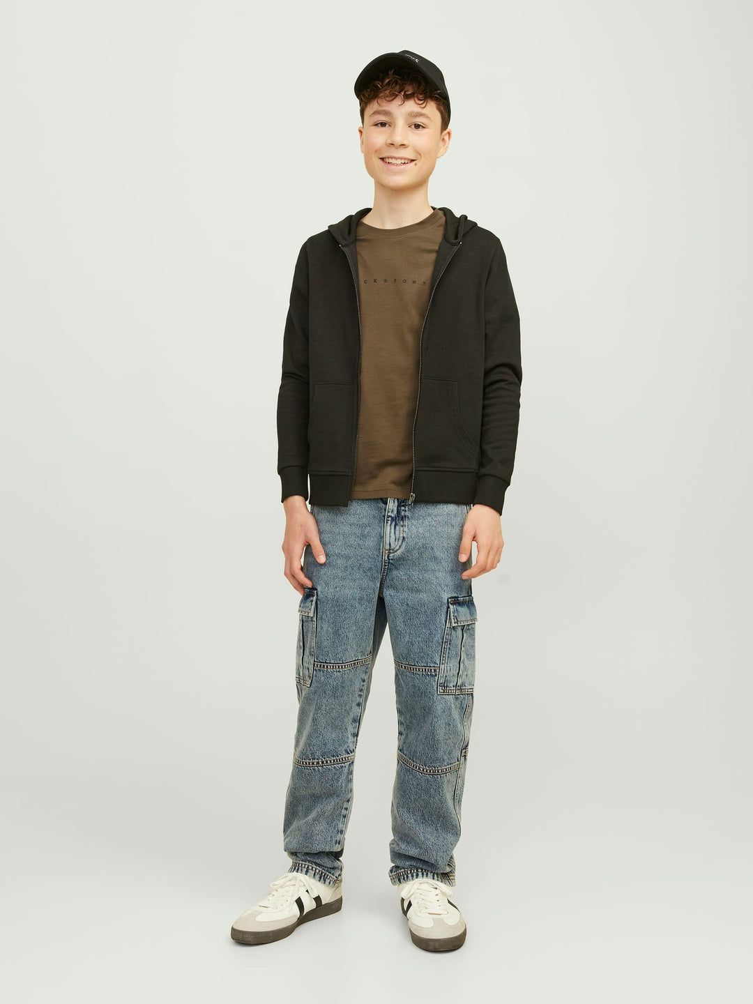 Jack & Jones Kids T-shirt bruin – jongens