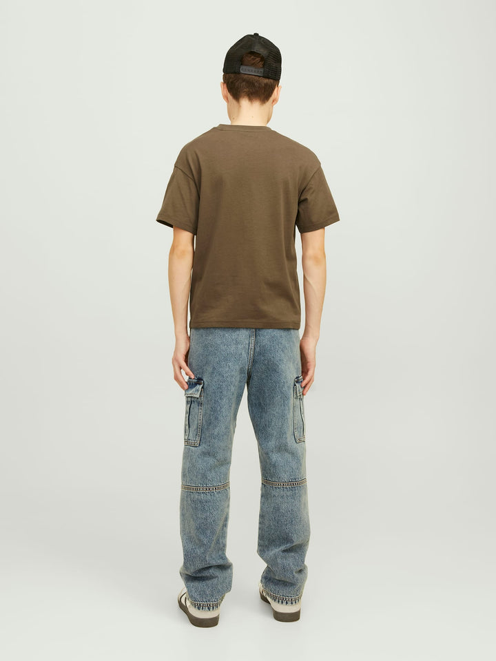 Jack & Jones Kids T-shirt bruin – jongens