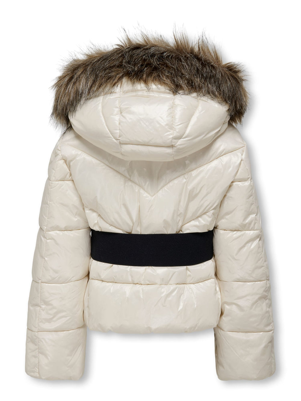 Kids Only KOGFEVER Short Puffer Jacket – meisjes winterjas - Off-white
