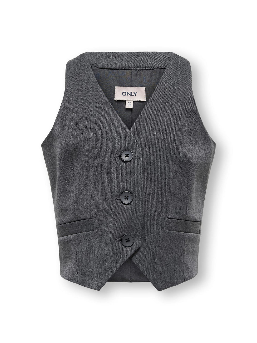 Kids Only gilet Sulajma antraciet – meisjes