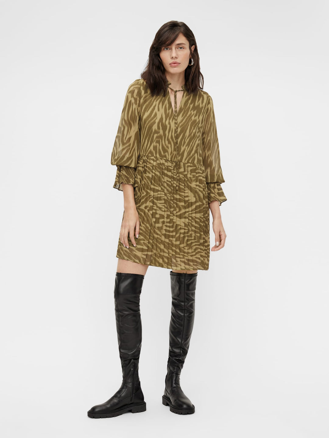 Object Collectors Item 23035049 jurk kort dames groen dessin