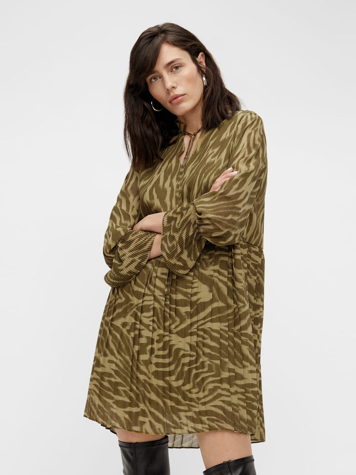 Object Collectors Item jurk kort dames groen dessin