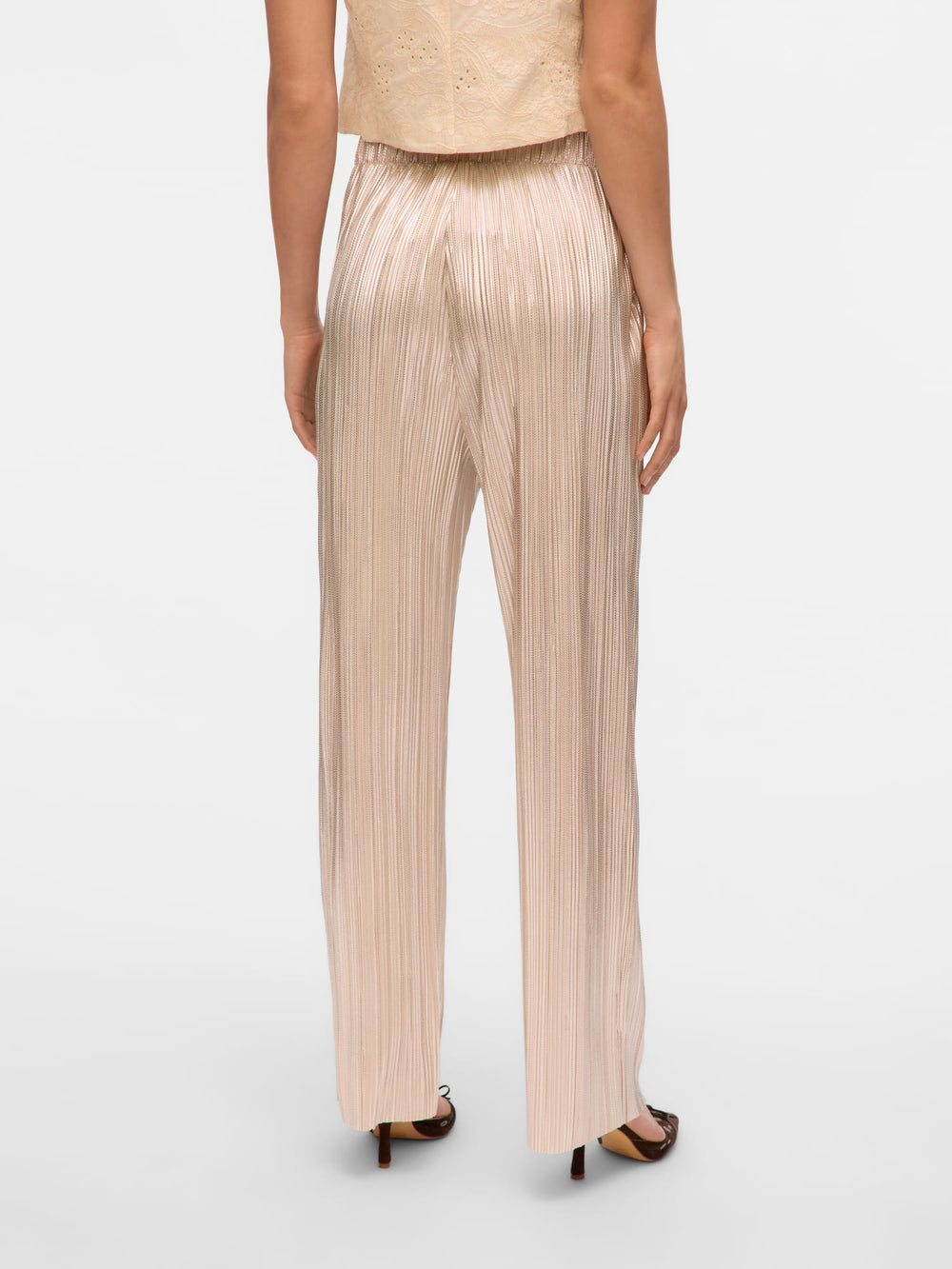 VERO MODA 10329787 Duvi broek met wijde pijpen – dames - Kit