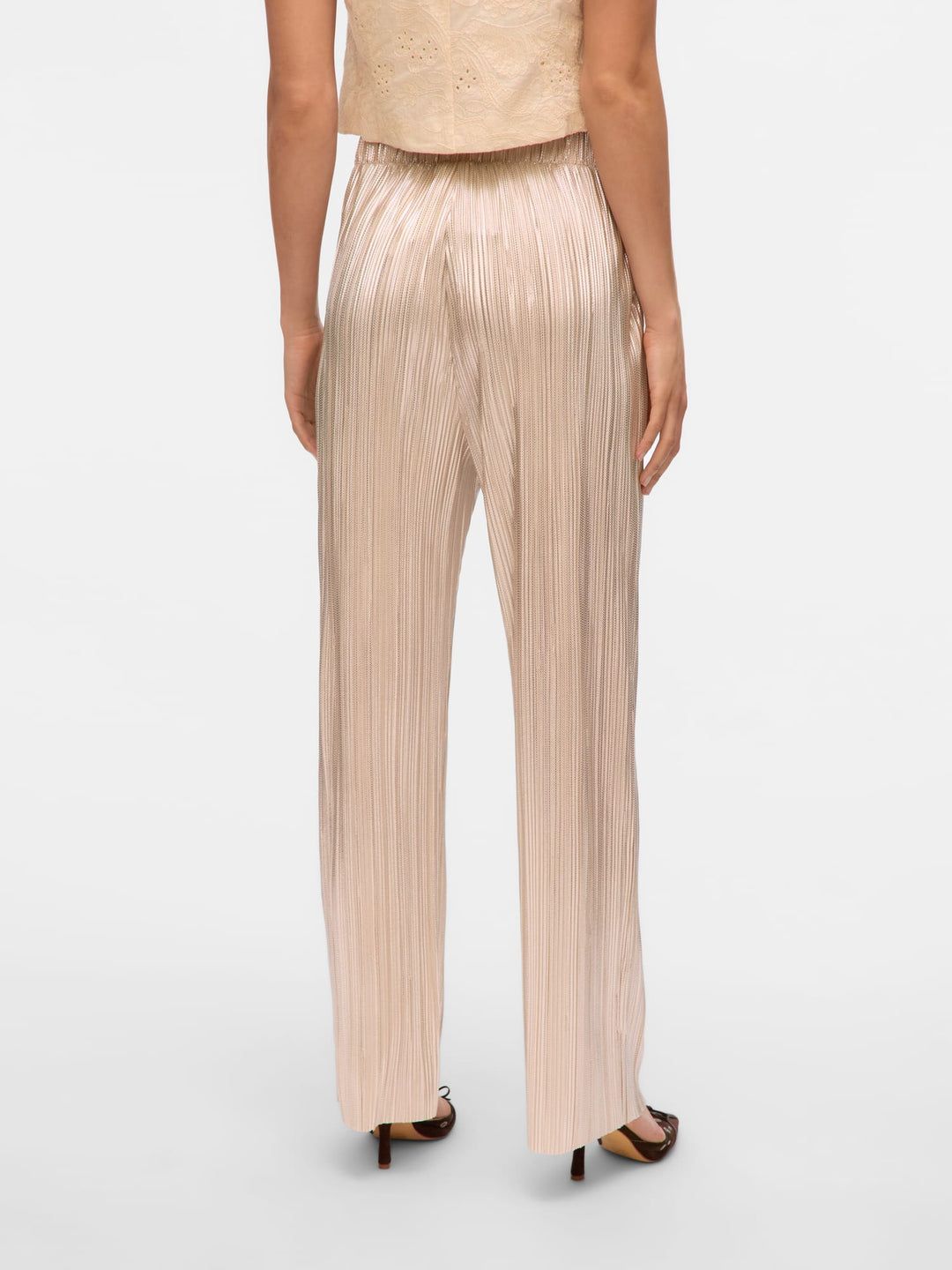 VERO MODA 10329787 Duvi broek met wijde pijpen – dames - Kit