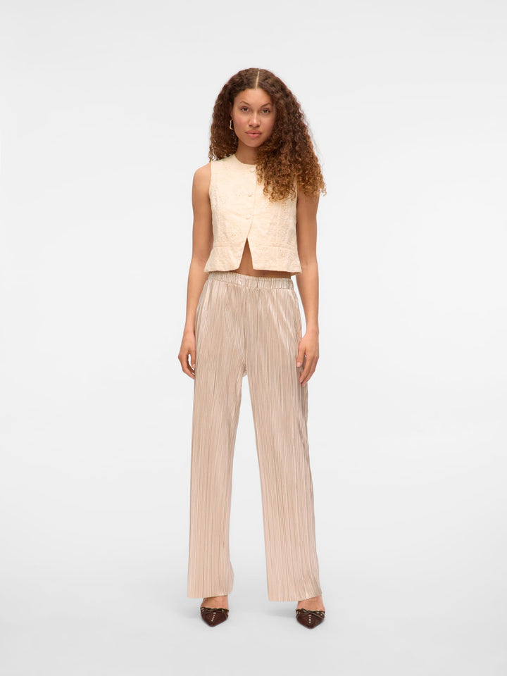 VERO MODA 10329787 Duvi broek met wijde pijpen – dames - Kit