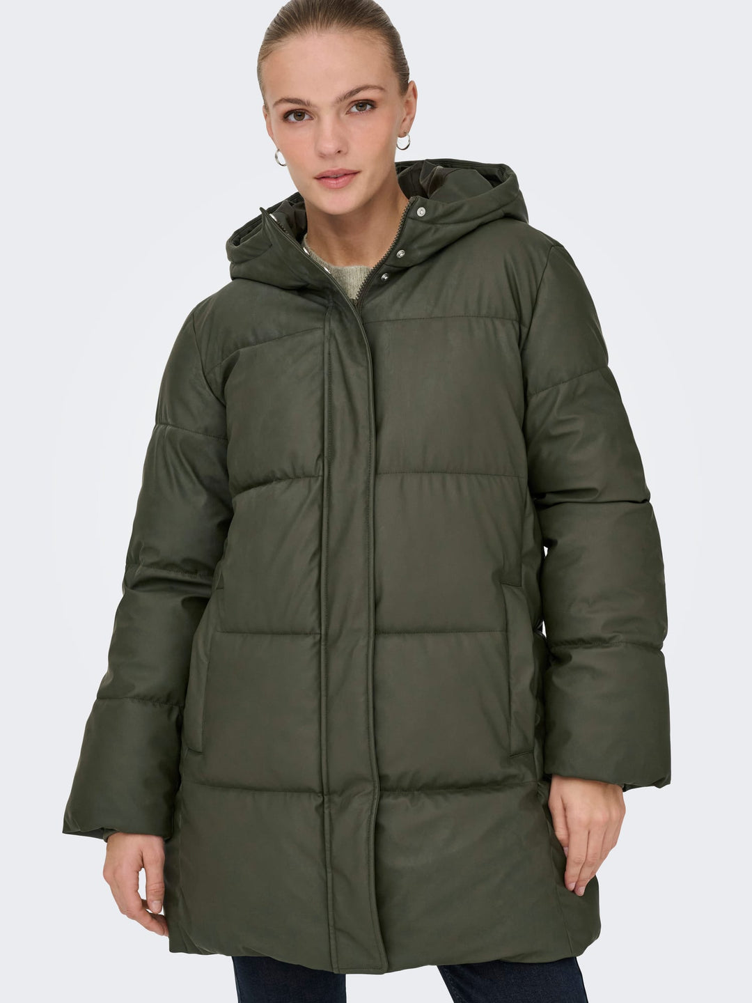 Jacqueline de Yong winterjas dames bruin – Kamma 15367650