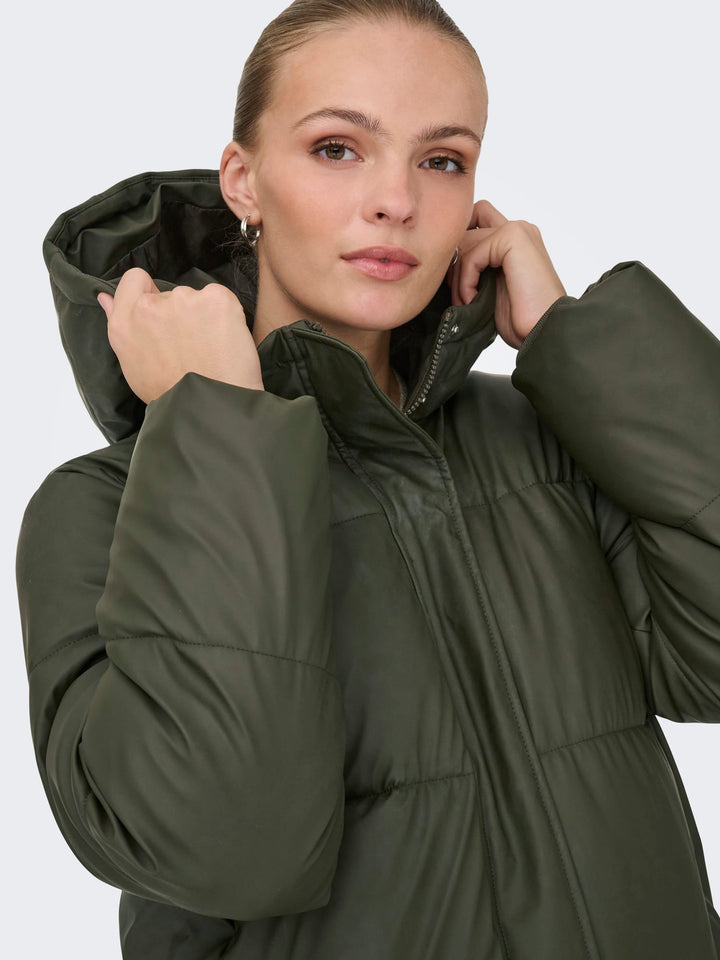 Jacqueline de Yong winterjas dames bruin – Kamma 15367650