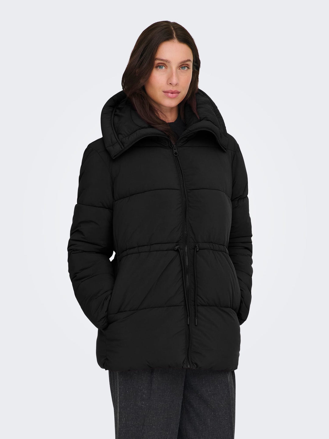 Only ONLLARA JACKET OTW zwart – winterjas dames