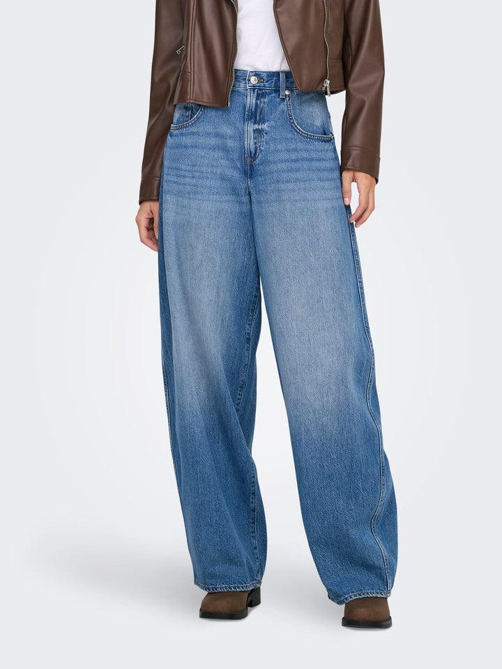 Only 15367620 Taylor jeans low croth-baggy fit – dames - Blue Denim - L32