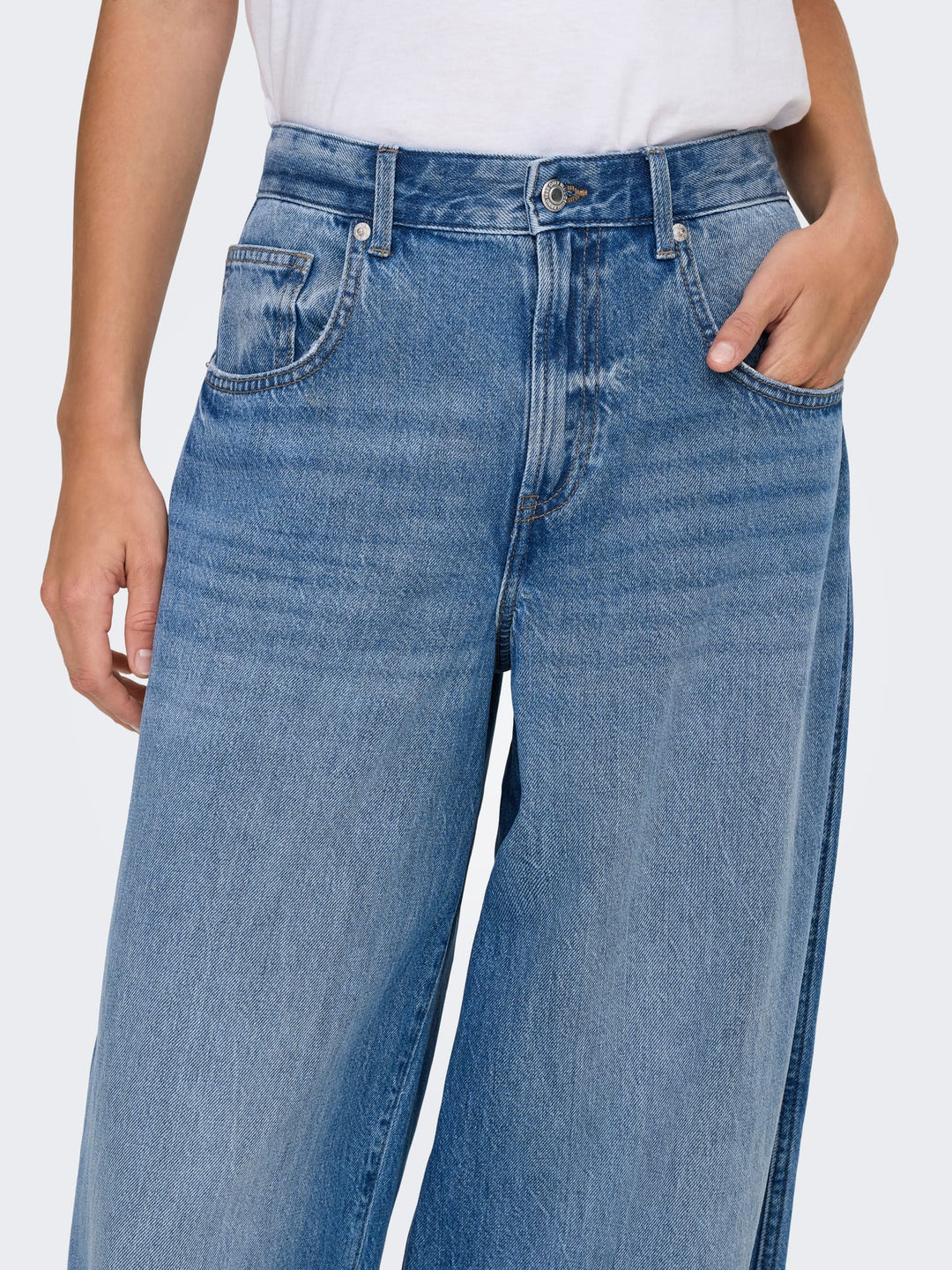 Only 15367620 Taylor jeans low croth-baggy fit – dames - Blue Denim - L32