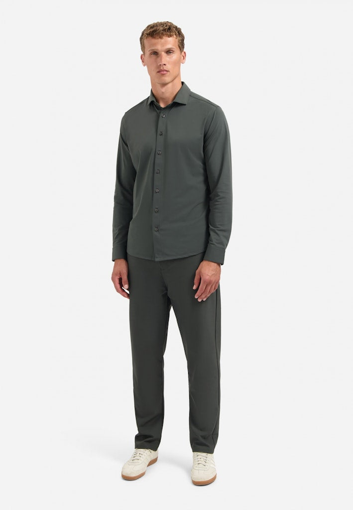 No Excess Shirt Jersey Travel steel – heren overhemd l/m