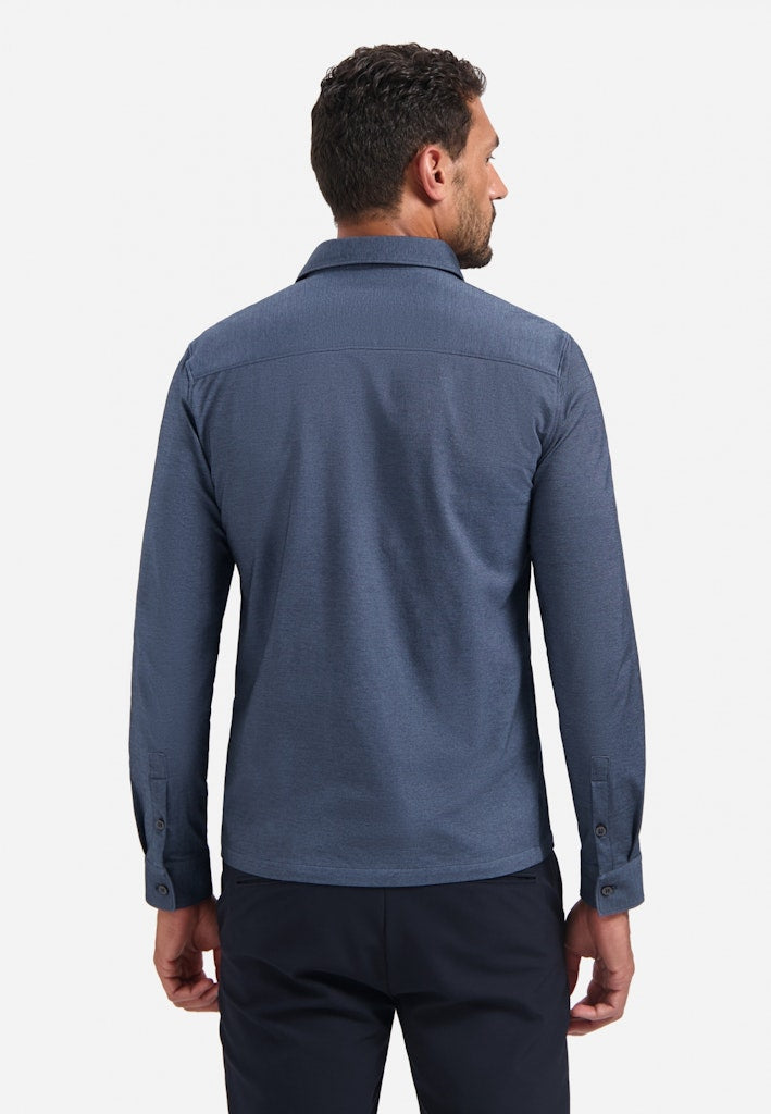 No excess 29410881 overhemd l/m heren blue denim