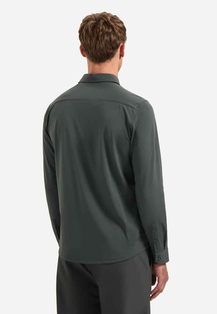 No Excess Shirt Jersey Travel steel – heren overhemd l/m