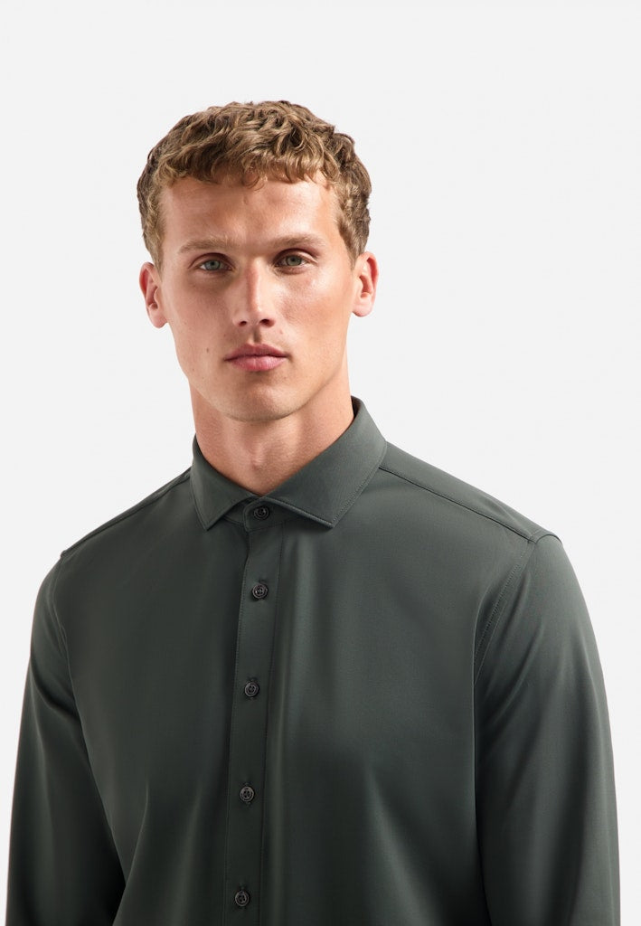 No Excess Shirt Jersey Travel steel – heren overhemd l/m