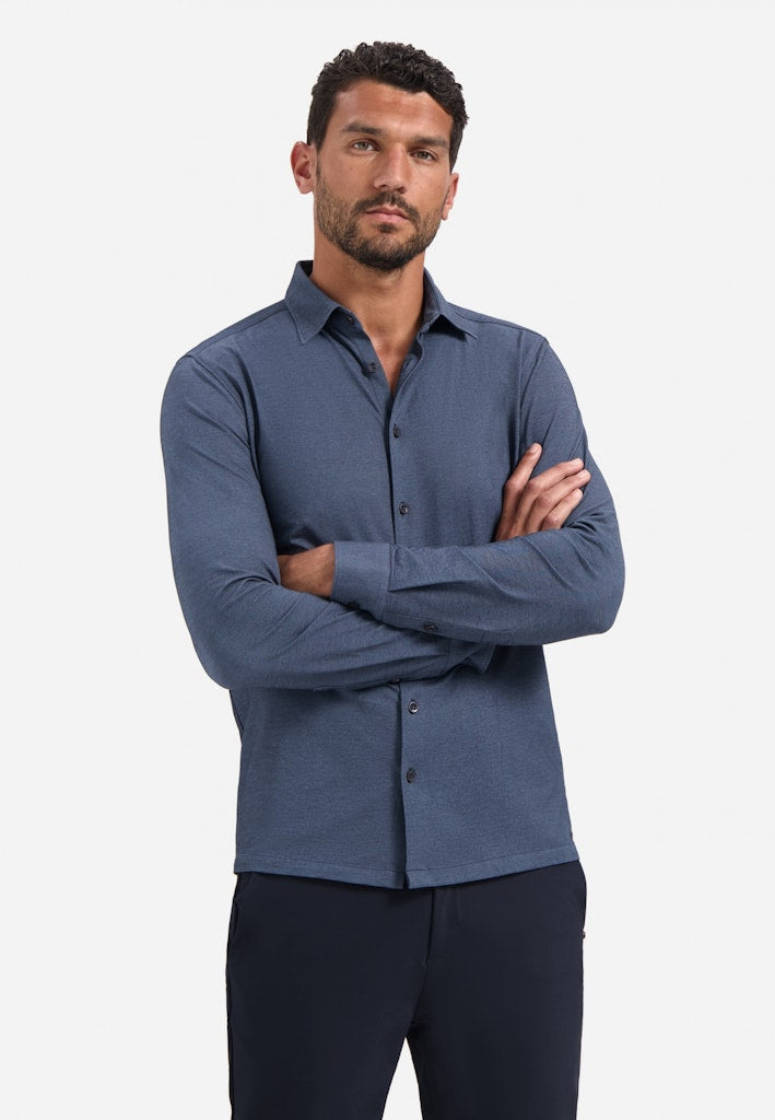 No excess overhemd l/m heren blue denim – casual stijl
