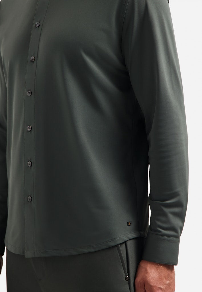 No Excess Shirt Jersey Travel steel – heren overhemd l/m