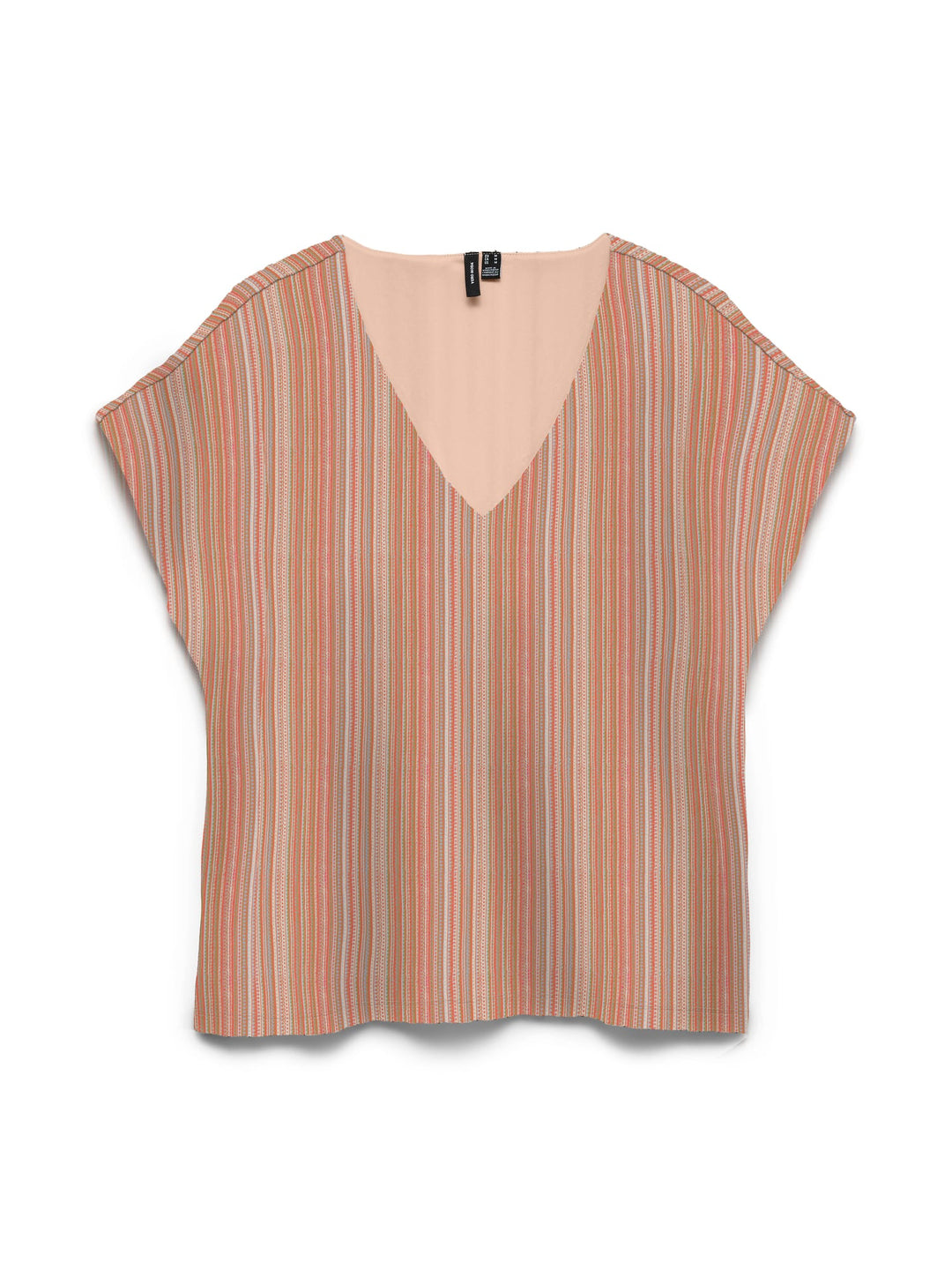 VERO MODA VMDEMI SS V-NECK TOP JRS GA oranje dessin – dames