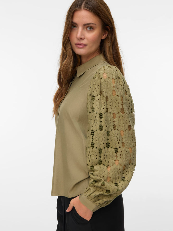VERO MODA Fabena blouse olijf – dames