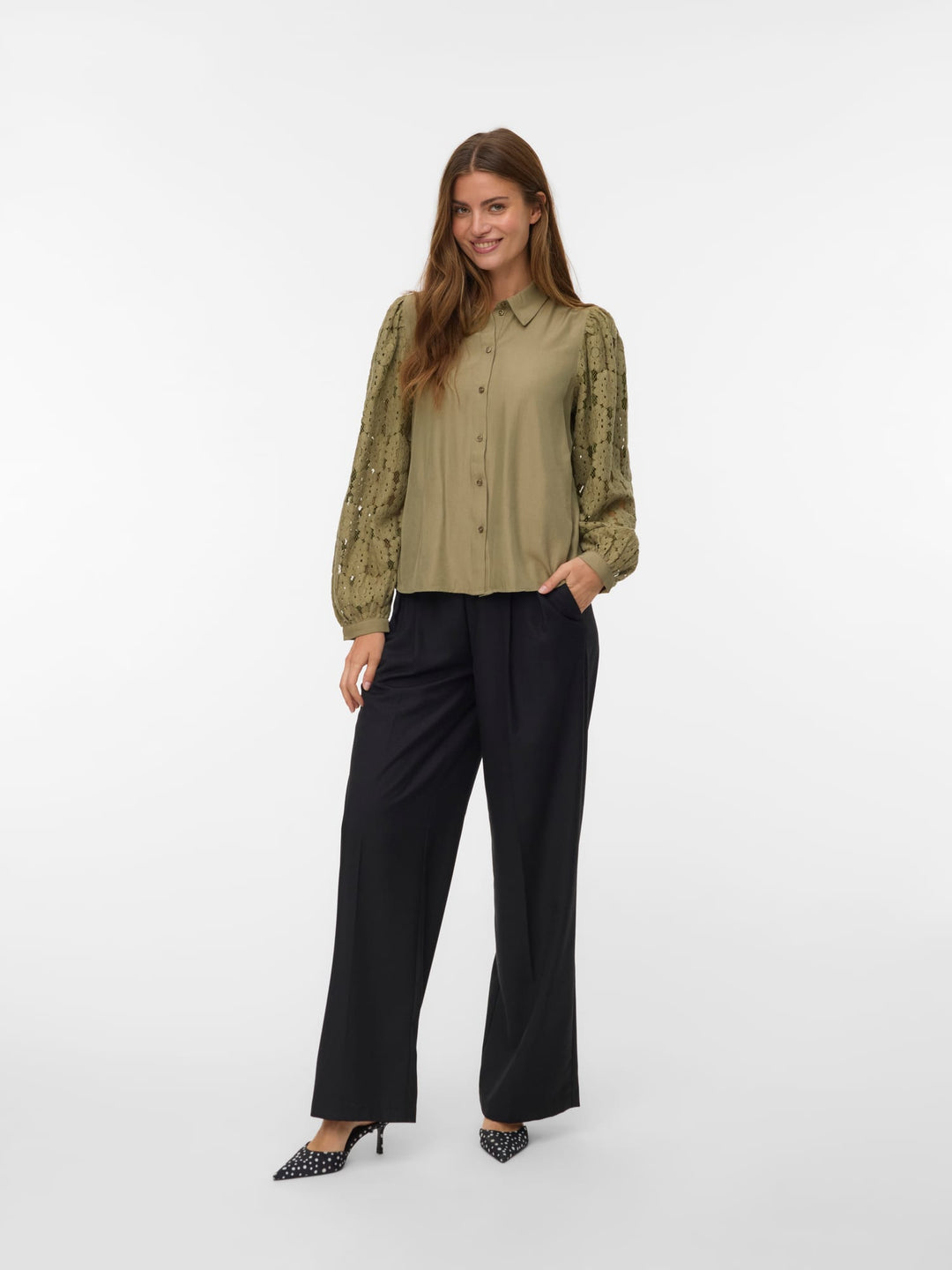 VERO MODA Fabena blouse olijf – dames