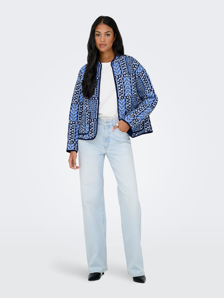 Jacqueline de Yong JDYMASON L/S Quilted Shacket – dames - Navy