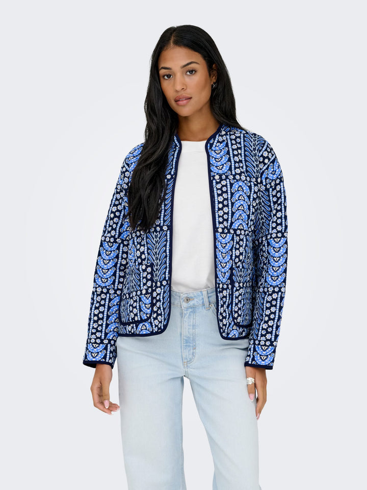 Jacqueline de Yong JDYMASON L/S Quilted Shacket – dames - Navy