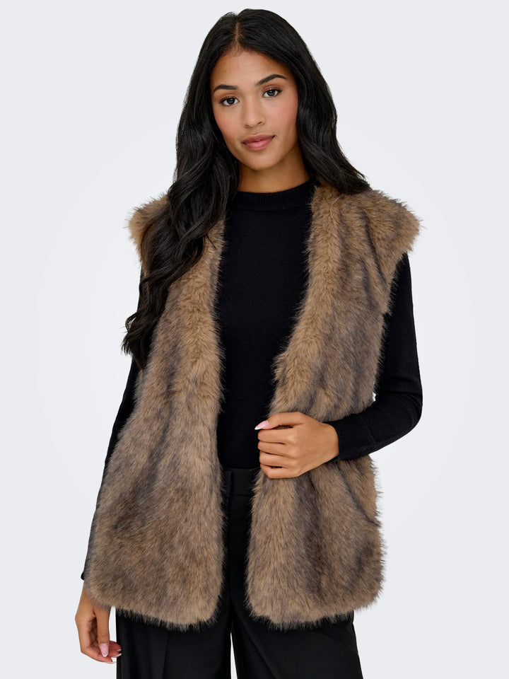 Only gilet dames bruin dessin – 15354308 Dawn