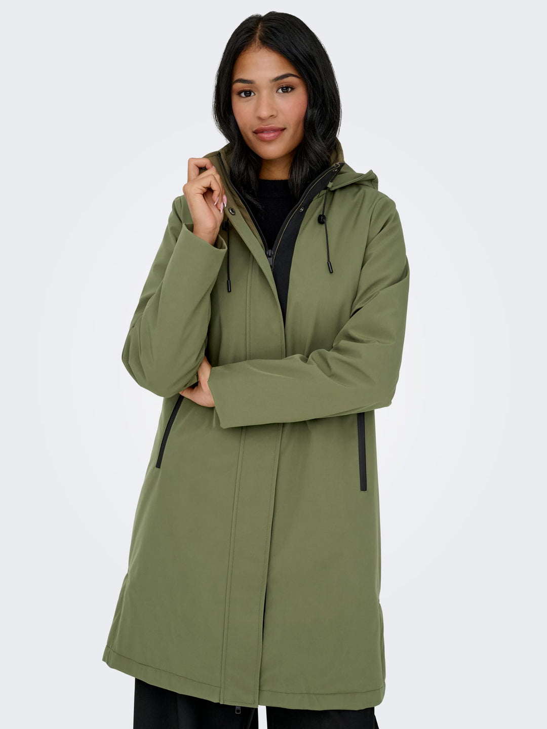 Only 15349054 Kara parka army – dames
