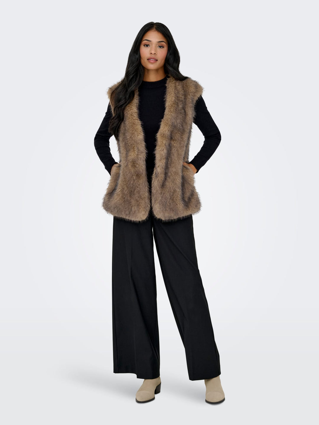 Only gilet dames bruin dessin – 15354308 Dawn