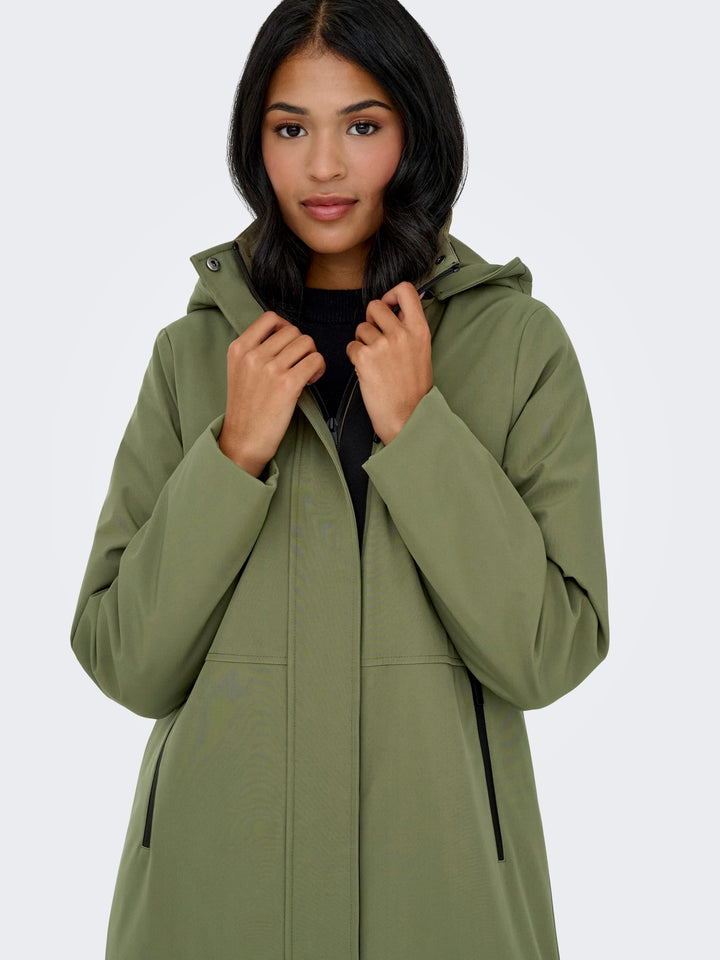 Only ONLKARA LIFE PARKA CC OTW – dames winterjas - Army