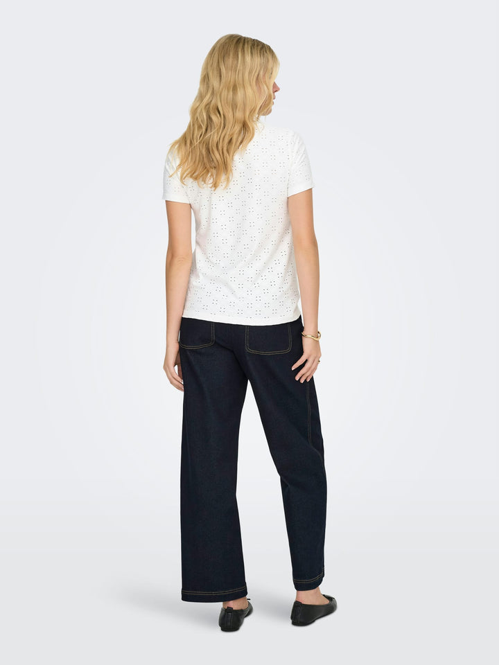 Jacqueline de Yong Cathinka top off-white – dames