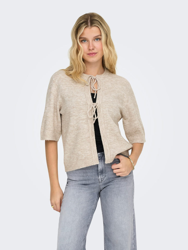 Only ONLSIMONI vest gebreid zand – dames