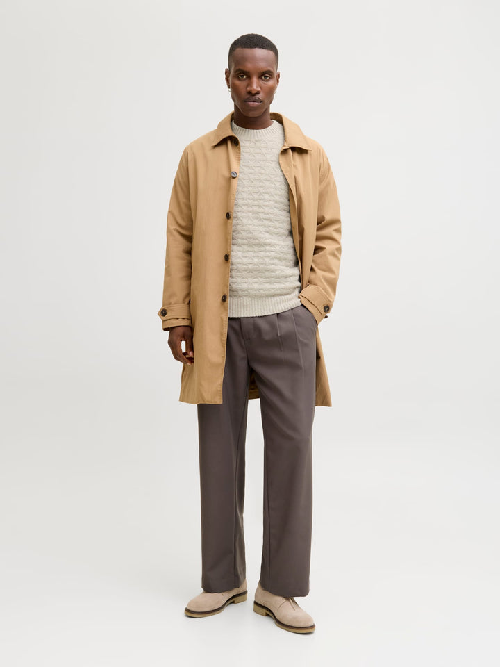 Jack & Jones gebreide pullover beige – heren