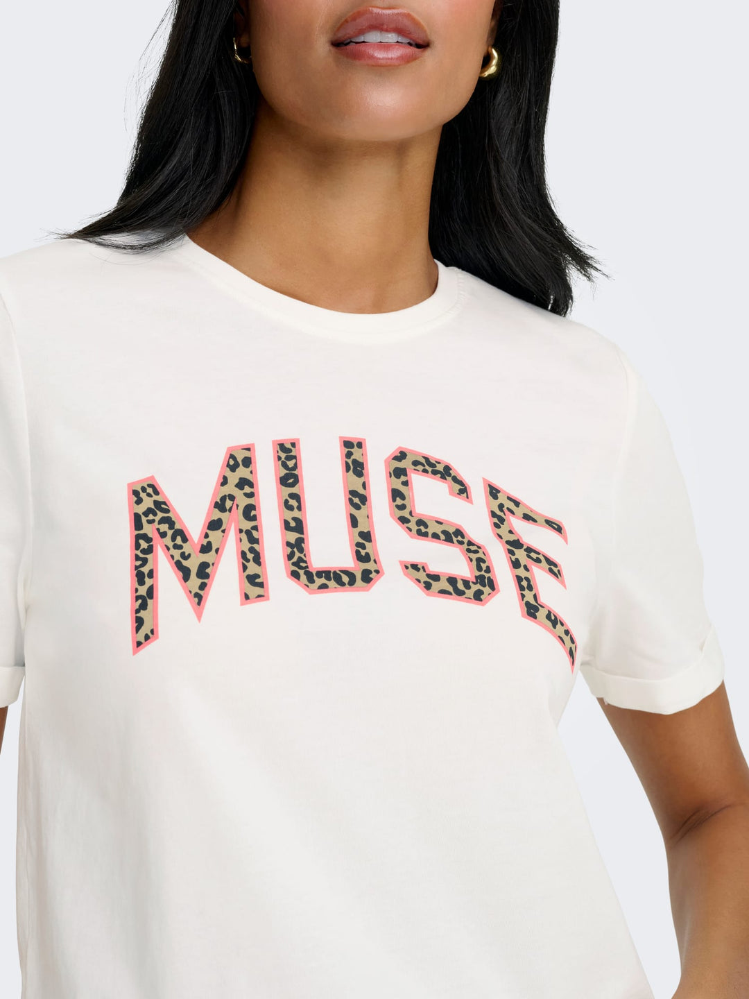 Only t-shirt k/m dames 15366520 Lea – off-white