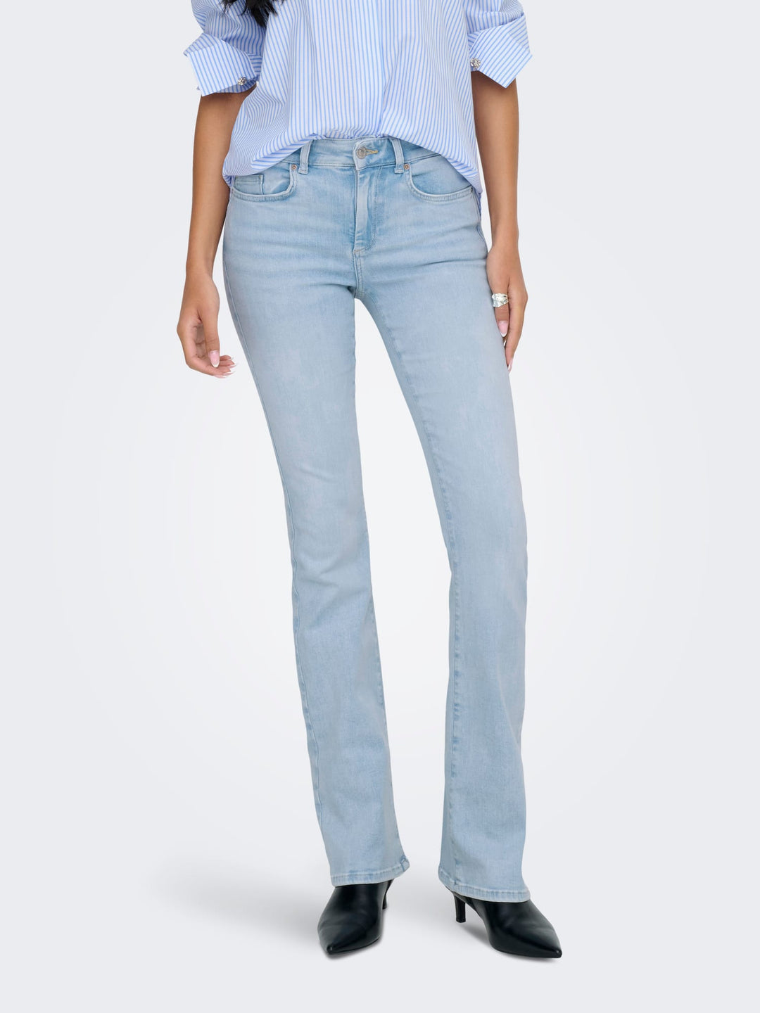 Only flared fit jeans blauw denim – dames - Blue Denim - L34