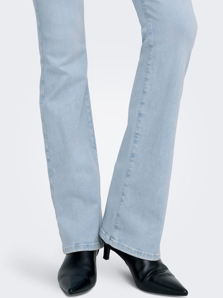 Only flared fit jeans blauw denim – dames - Blue Denim - L34