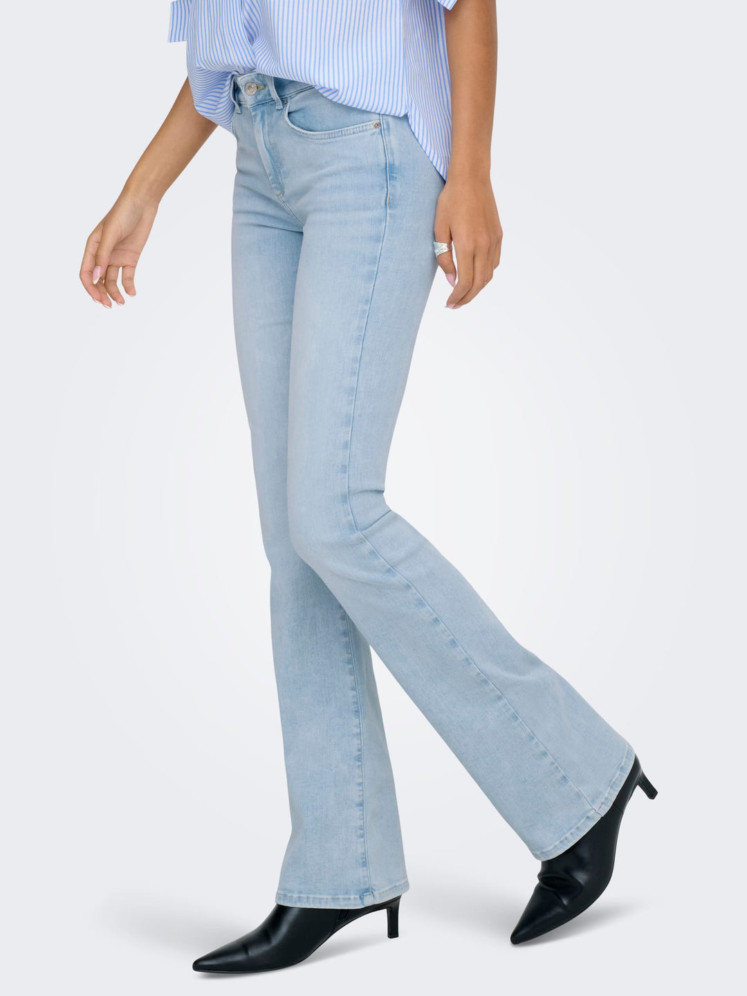 Only flared fit jeans blauw denim – dames - Blue Denim - L34