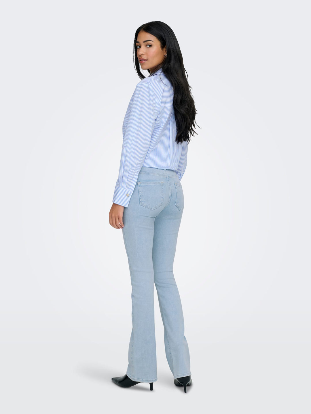 Only flared fit jeans blauw denim – dames - Blue Denim - L30