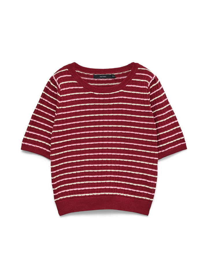 VERO MODA 10346810 Monica trui dames - rood dessin