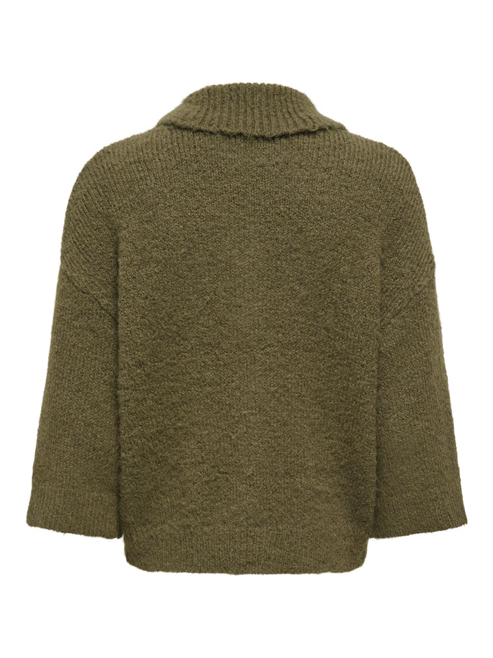 Only 15375131 Maggie vest gebreid olijf – dames