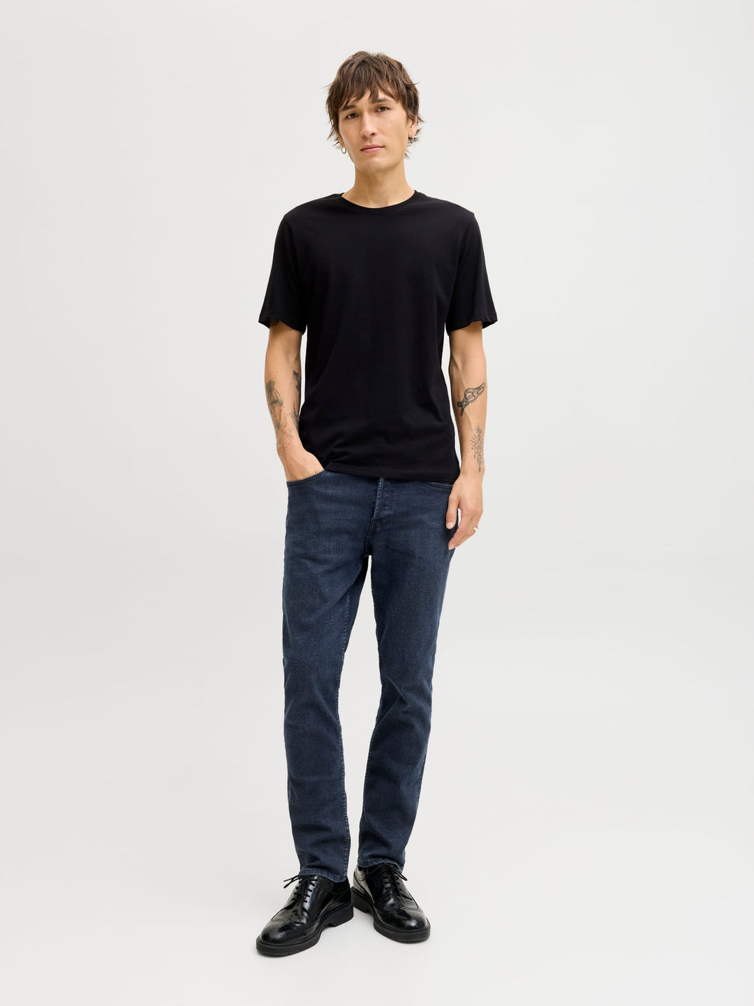 Jack & Jones Tim jeans regular-straight fit – heren - Blue Denim - L34