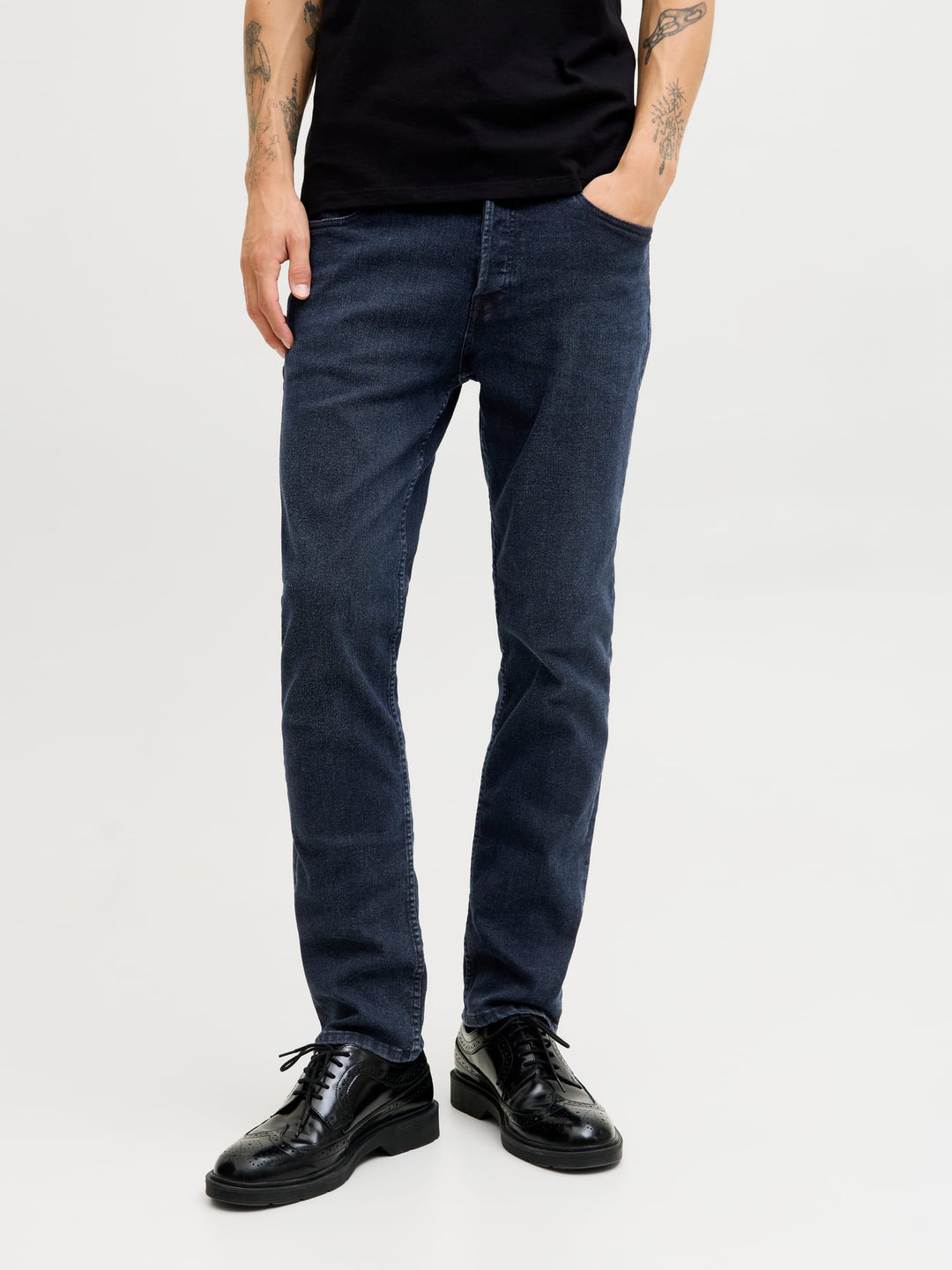 Jack & Jones Tim jeans regular-straight fit – heren - Blue Denim - L34