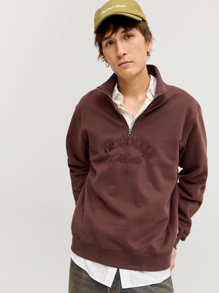 Jack & Jones Bleecker sweater cognac – heren
