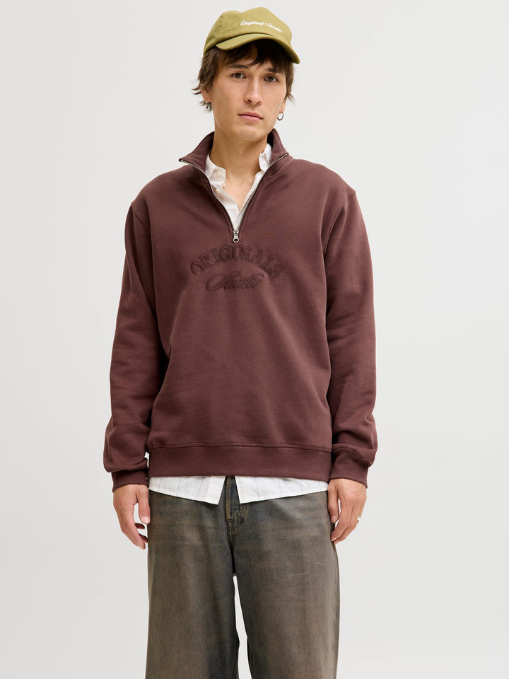Jack & Jones Bleecker sweater cognac – heren